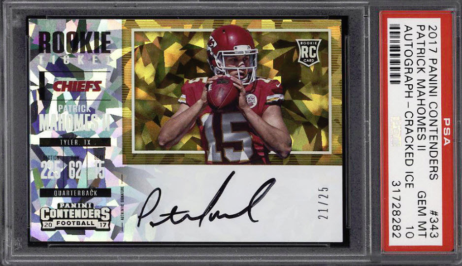 Another Patrick Mahomes 1/1 rookie card being offered to investors