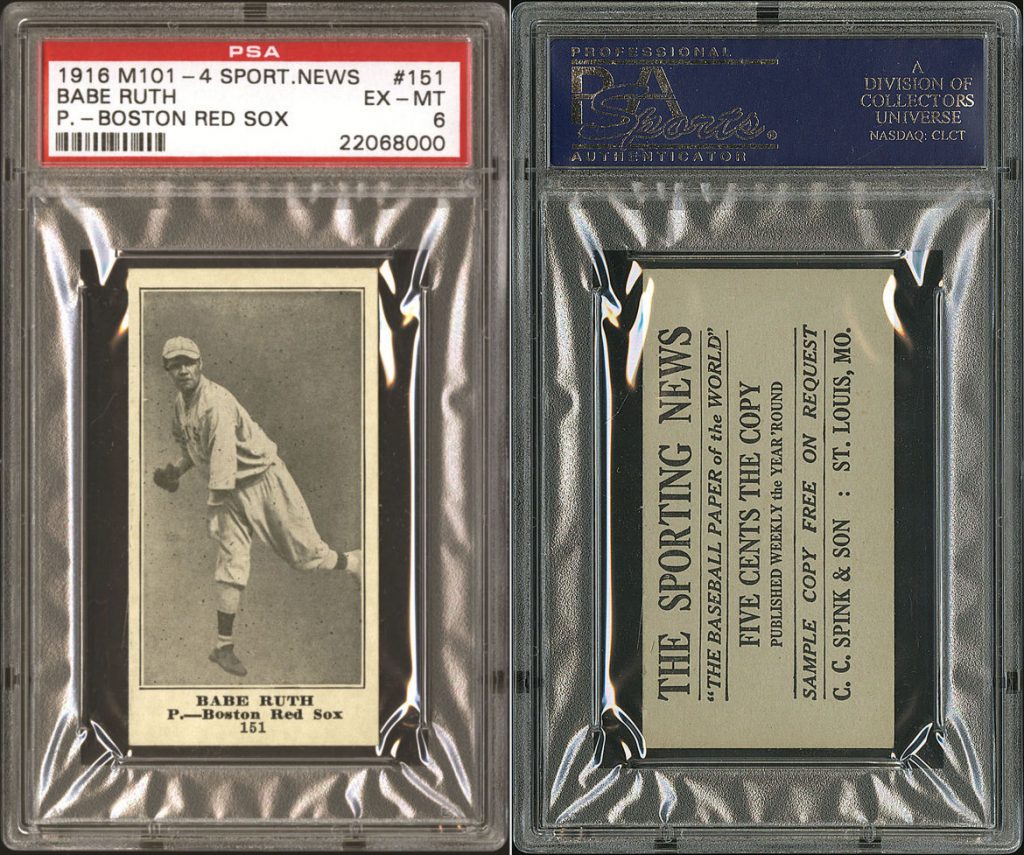 Babe Ruth's 1914 card, valued at over $6 million, sells for record